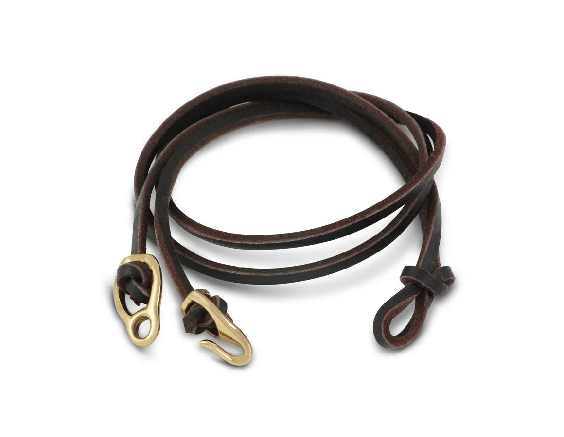 Bronze Raven Skull Leather Bracelet