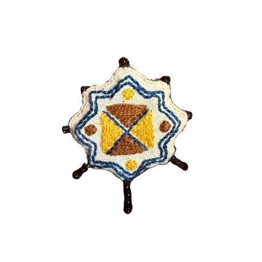 Oriental Burst Small Brooch