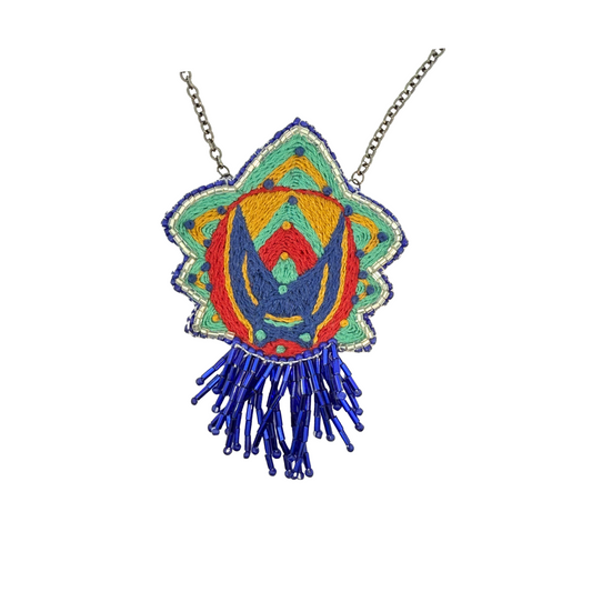 Blue Tassel Pendant