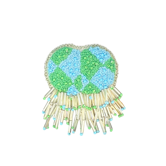 Planet Earth Brooch