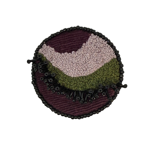 Purple River Brooch
