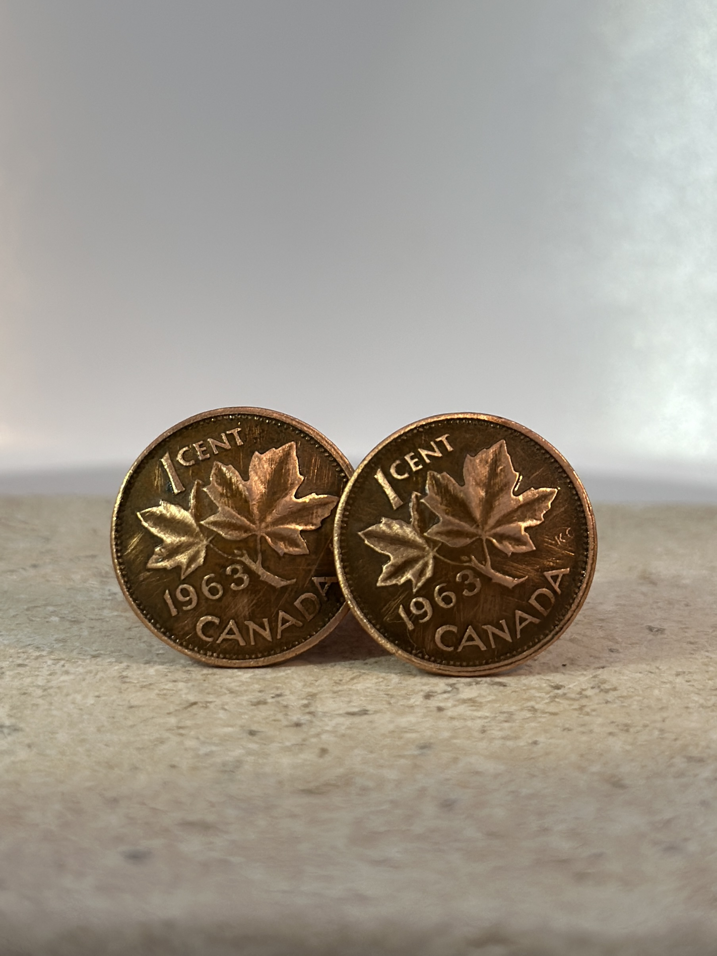 Canadian Penny Coin Cufflinks