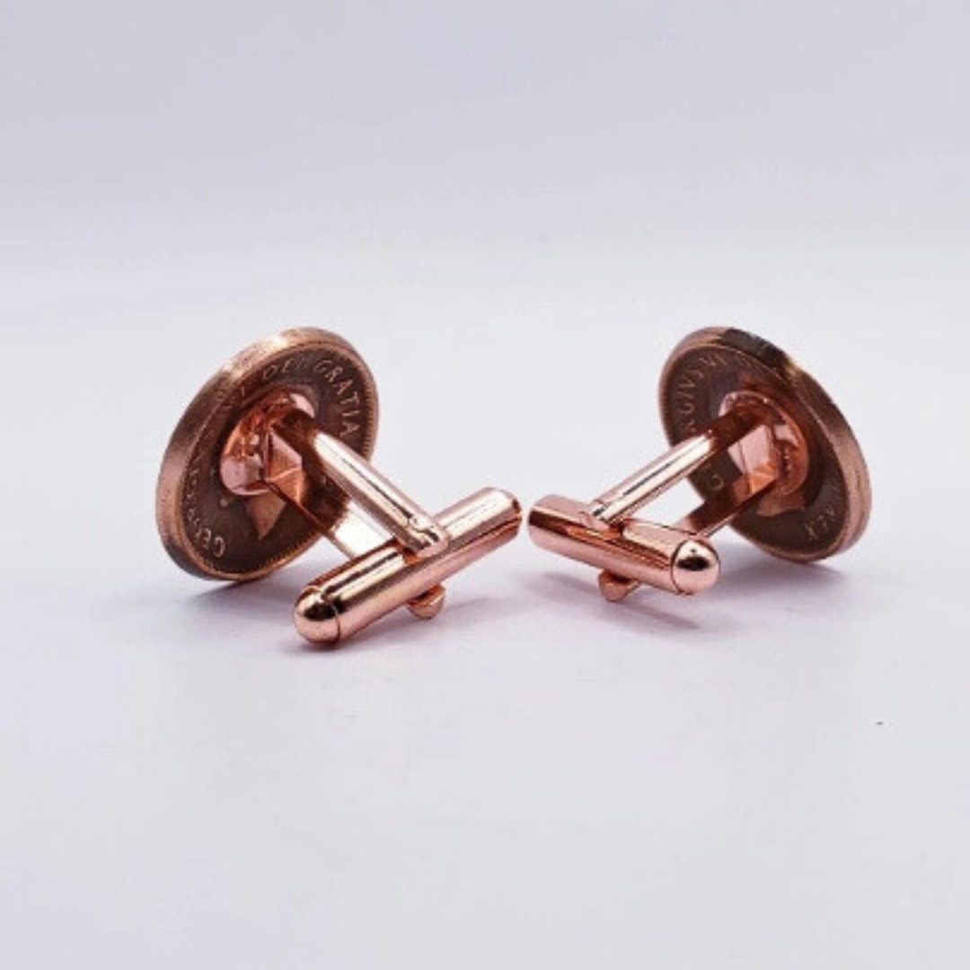 Canadian Penny Coin Cufflinks