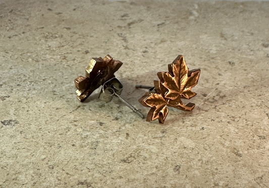 Canadian Penny Maple Leaf Studs