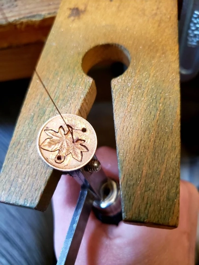 Canadian Penny Maple Leaf Studs