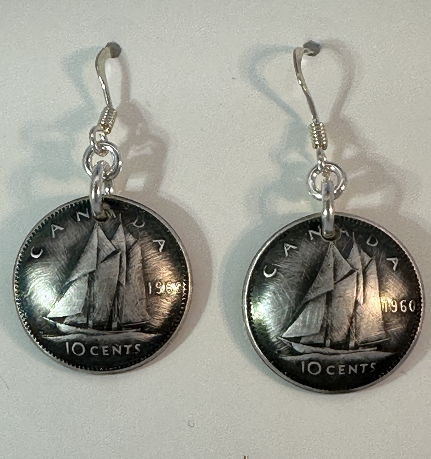 Canadian Dime Coin Earrings