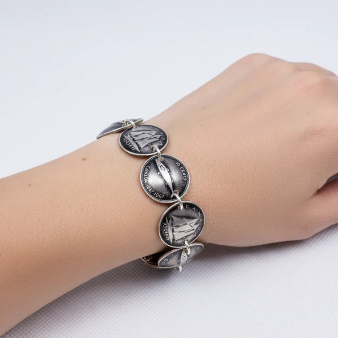 Canadian Dime Coin Bracelet – Made You Look Jewellery