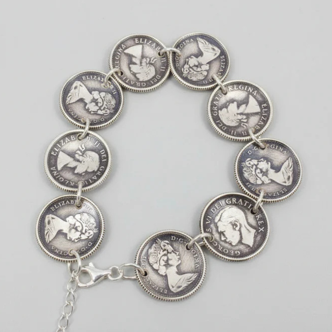 Canadian Dime Coin Bracelet