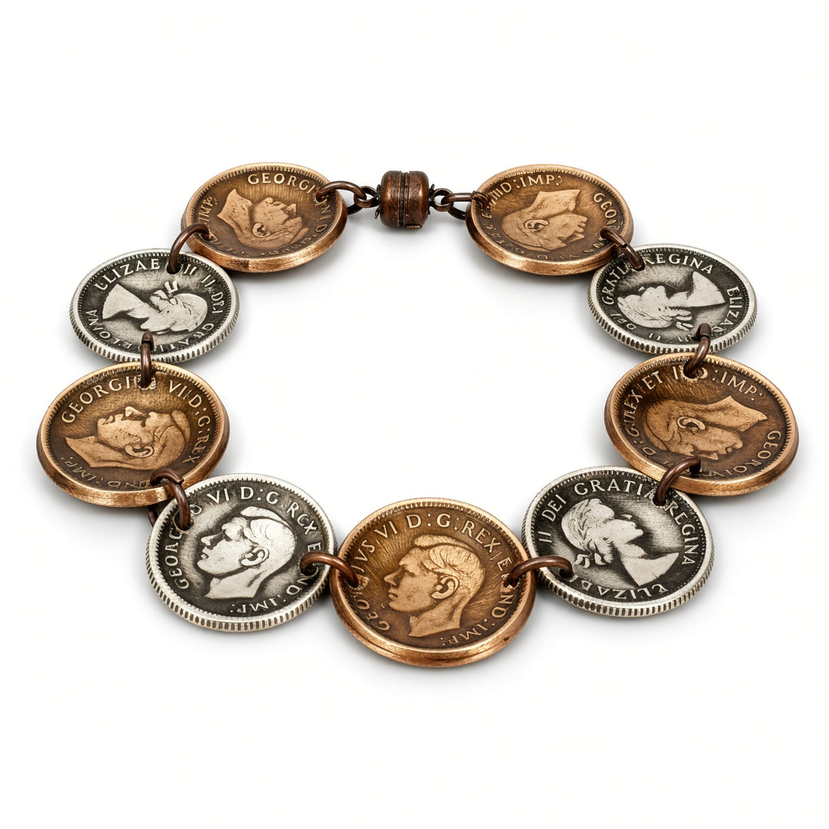 Canadian Mixed Coin Bracelet