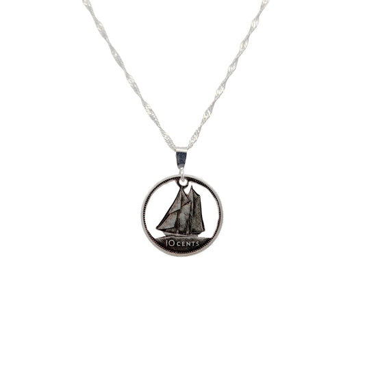 Canadian Dime Coin Pendant