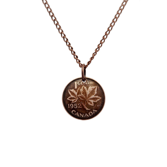 Canadian Penny Coin Necklace