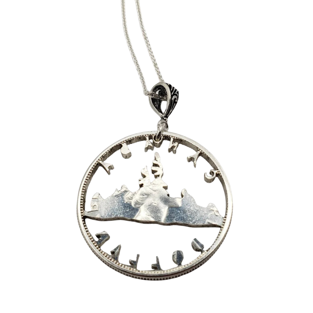 Canadian Silver Dollar Pendant