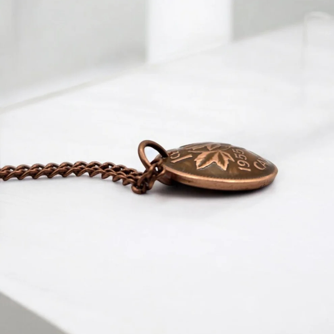 Canadian Penny Coin Necklace