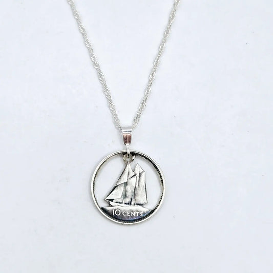 Canadian Dime Coin Pendant