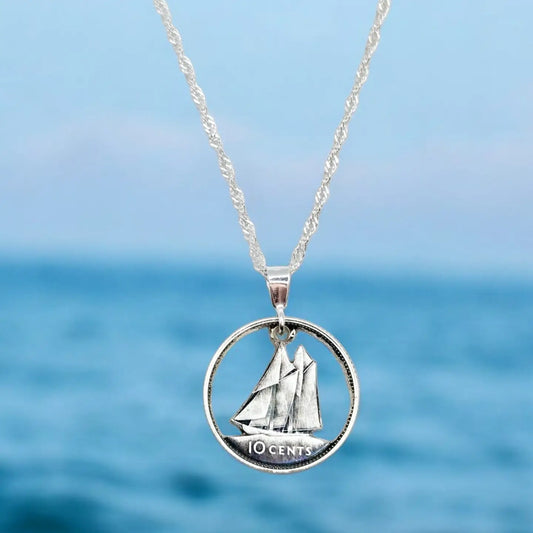 Canadian Dime Coin Pendant