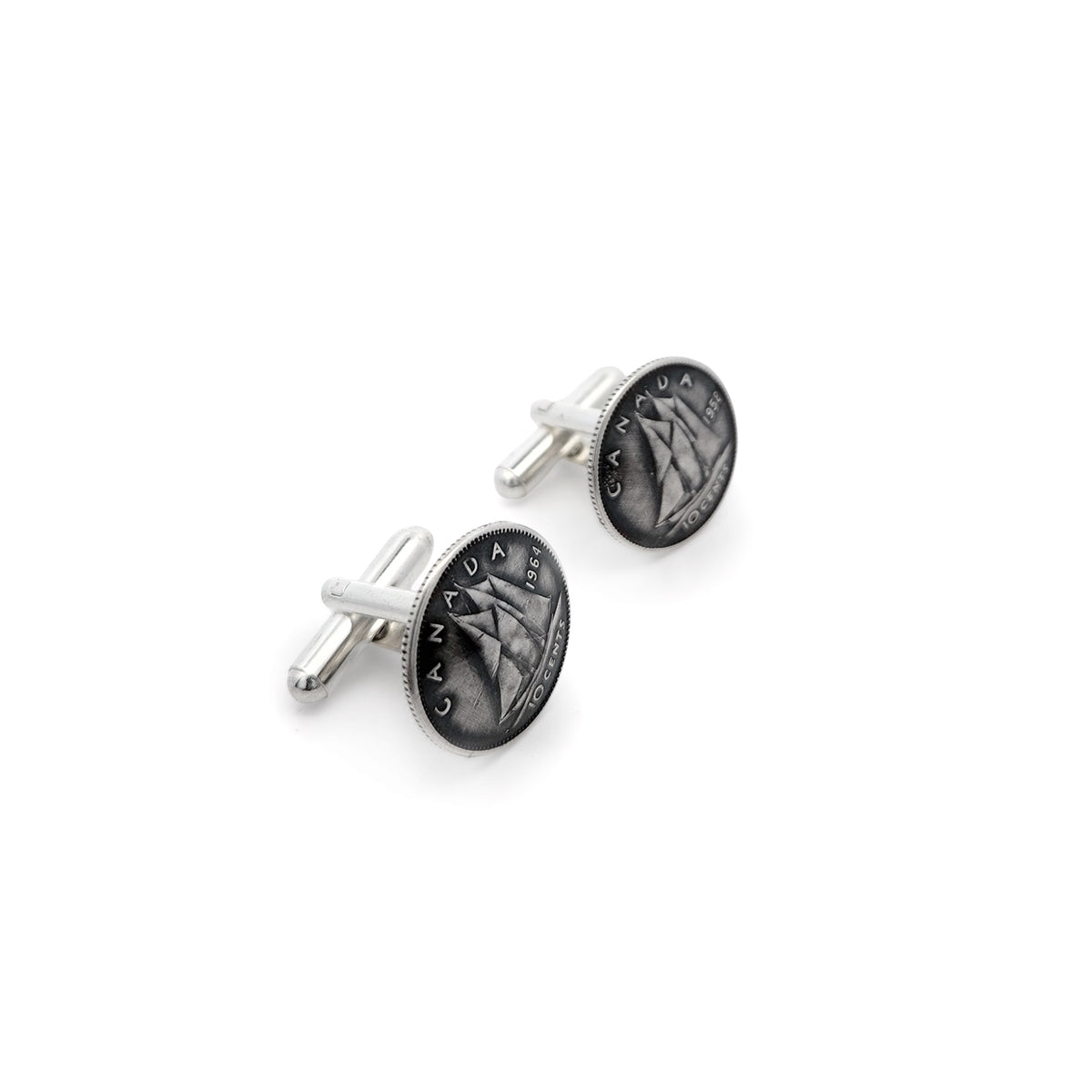 Canadian Silver Dime Cufflinks