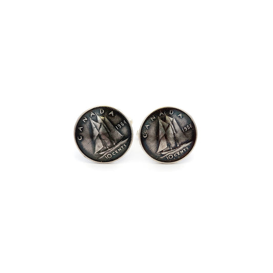 Canadian Silver Dime Cufflinks
