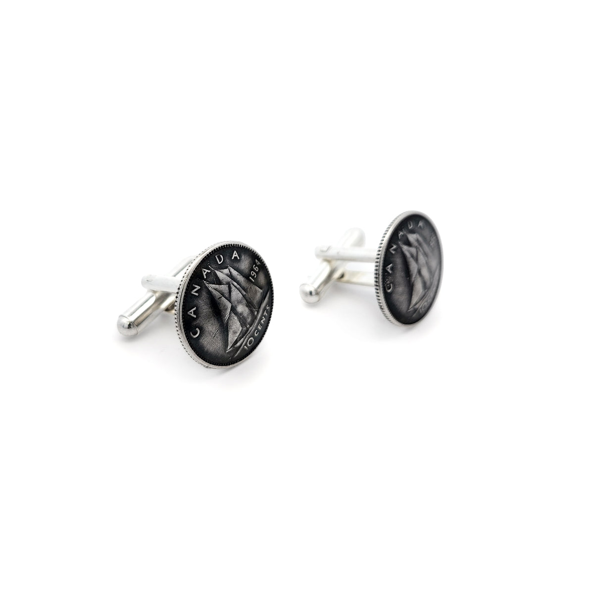 Canadian Silver Dime Cufflinks
