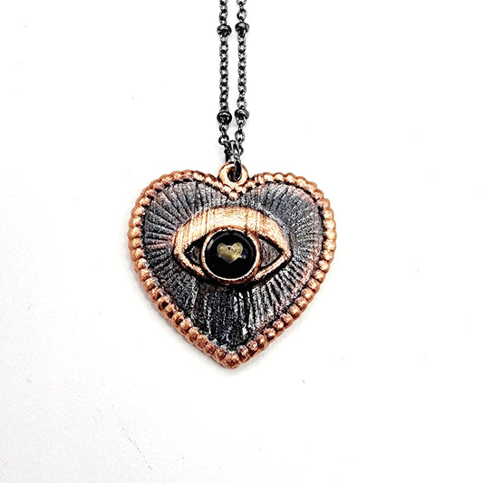 Onyx Heart Necklace