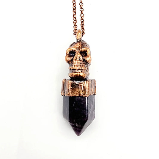 Skull of Shadows Copper Necklace