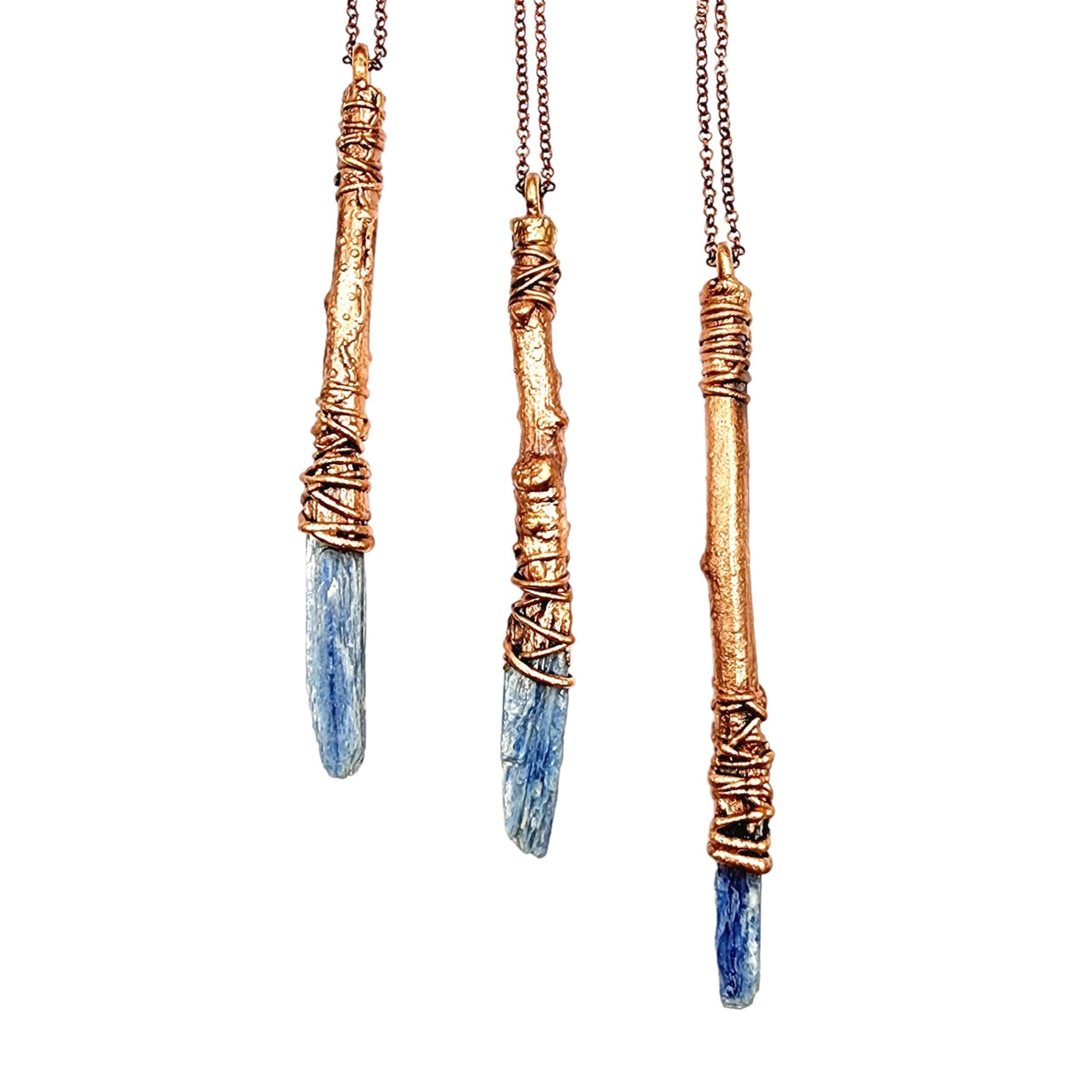 Blue Kyanite Wand Necklace