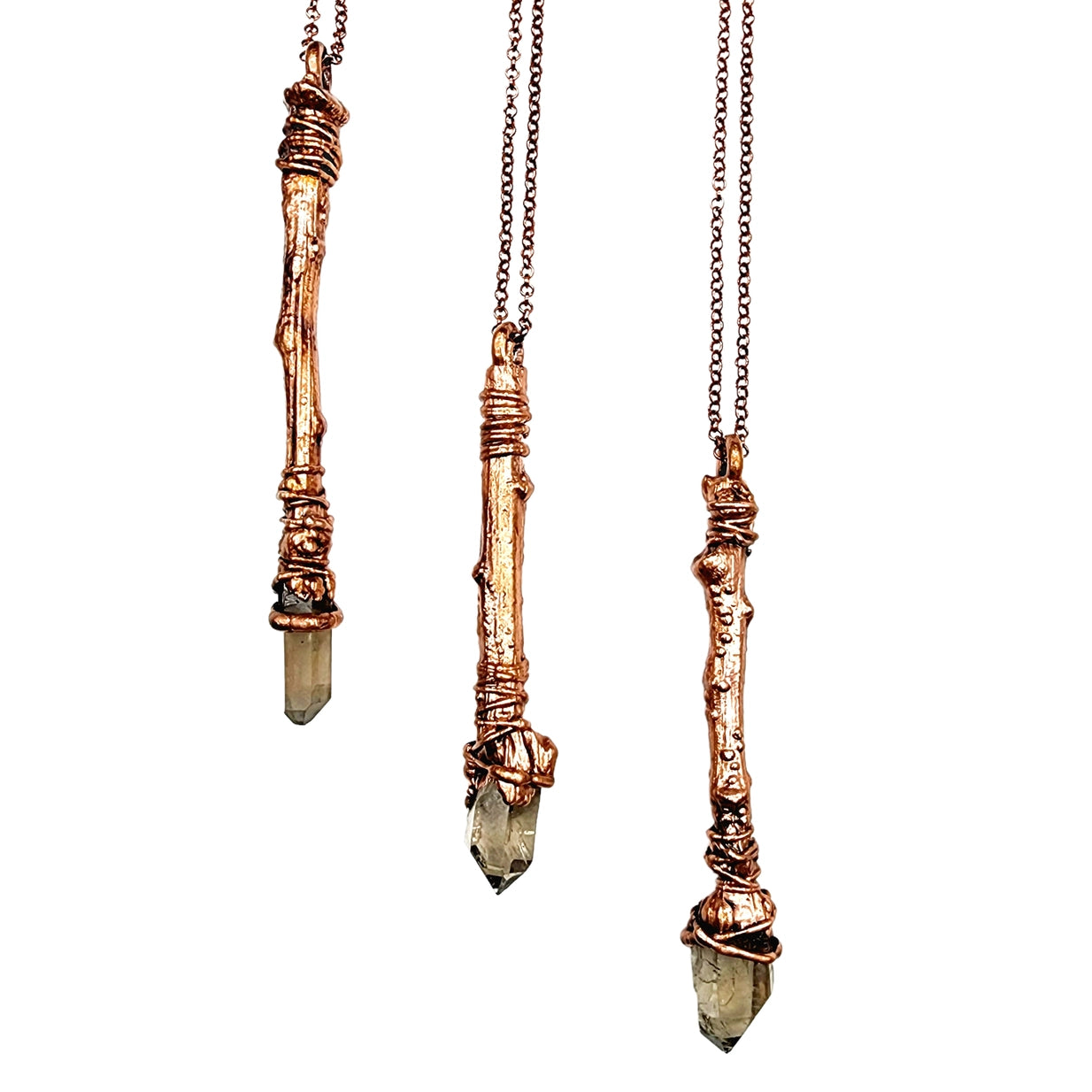 Smoky Quartz Wand Necklace