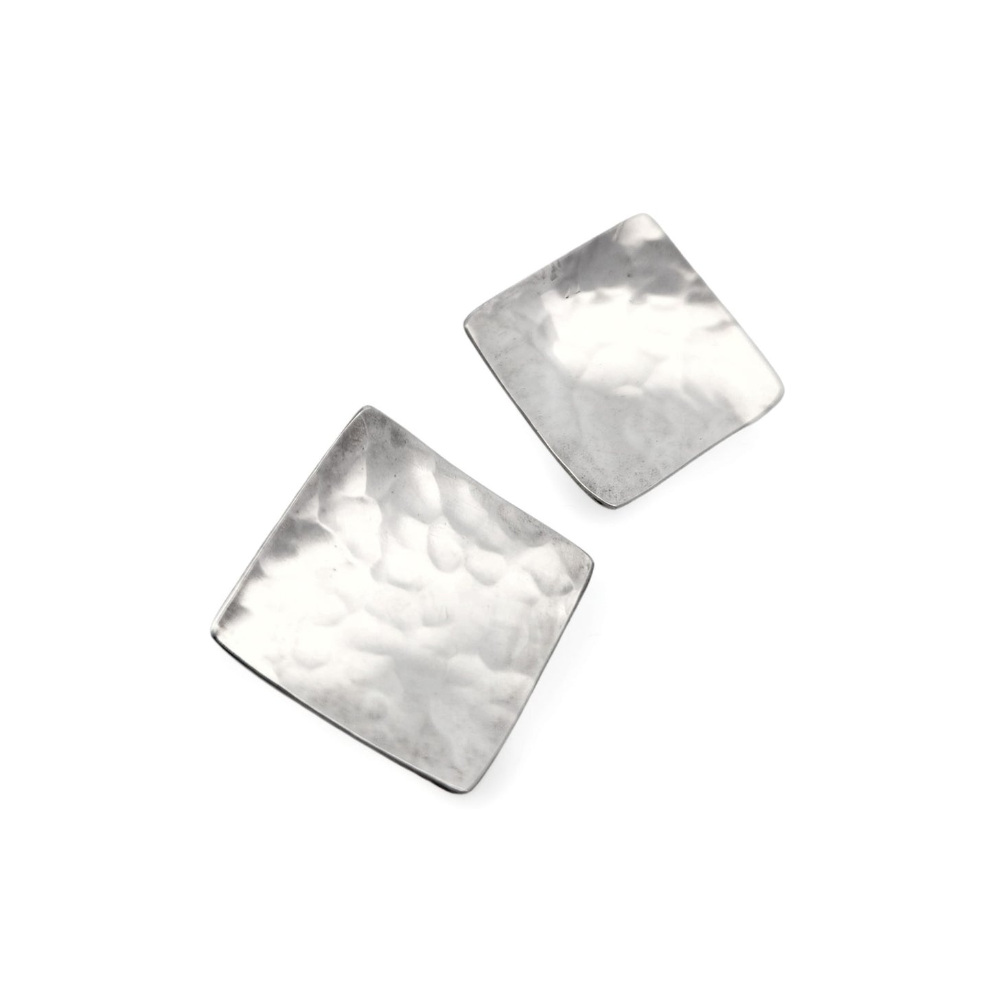 Silver Hammered Studs