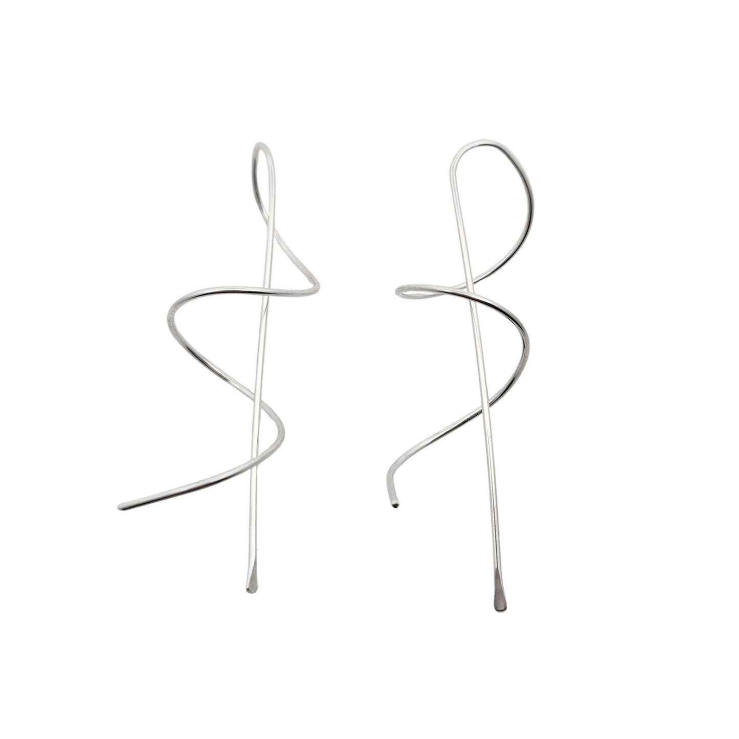 Silver Treble Clef Earrings