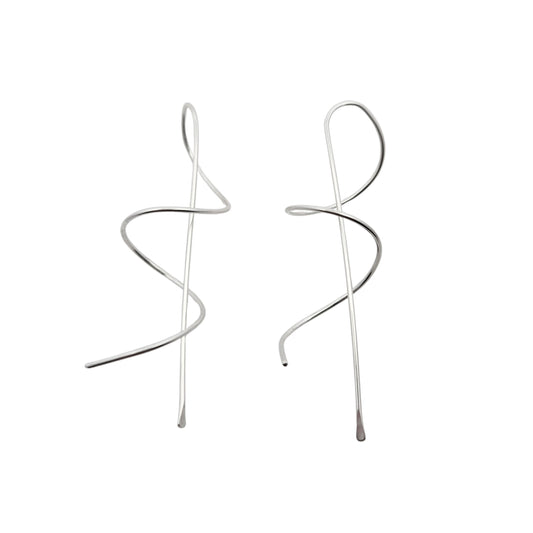 Silver Treble Clef Earrings