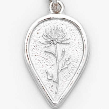 Chrysanthemum Birth Flower Necklace