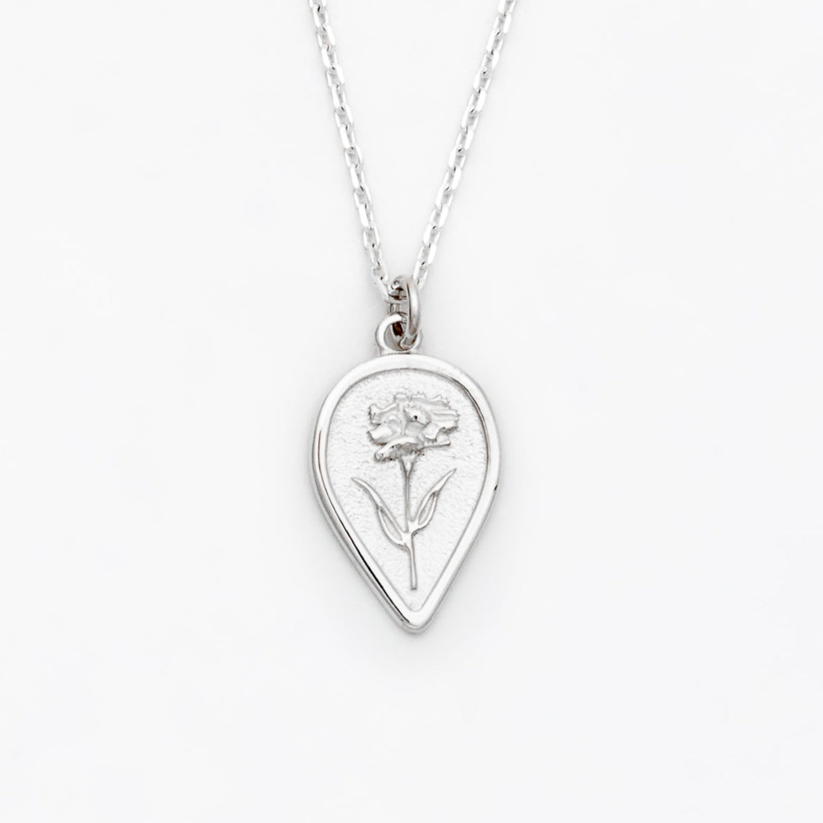 Carnation Birth Flower Necklace