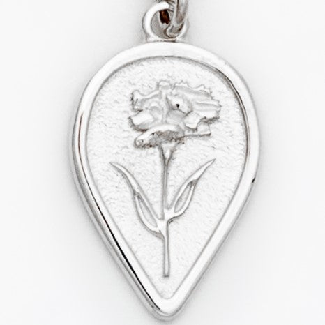 Carnation Birth Flower Necklace