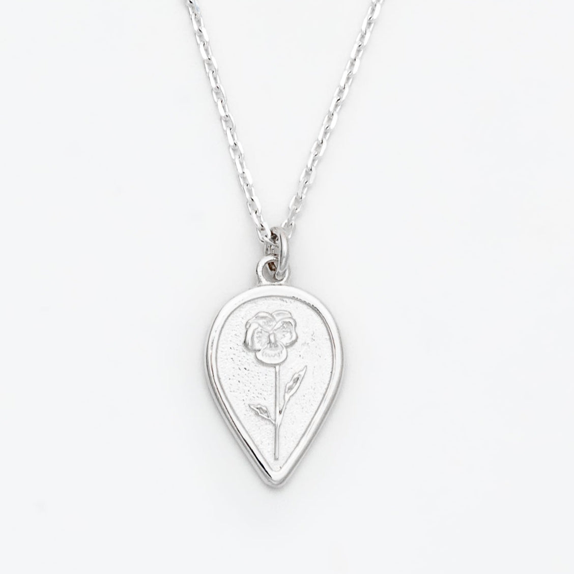 Violet Birth Flower Necklace