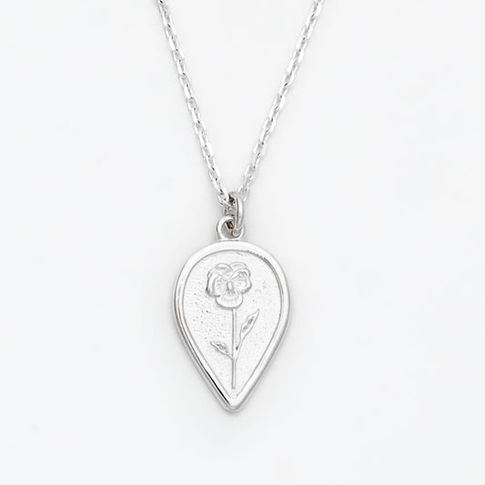 Violet Birth Flower Necklace