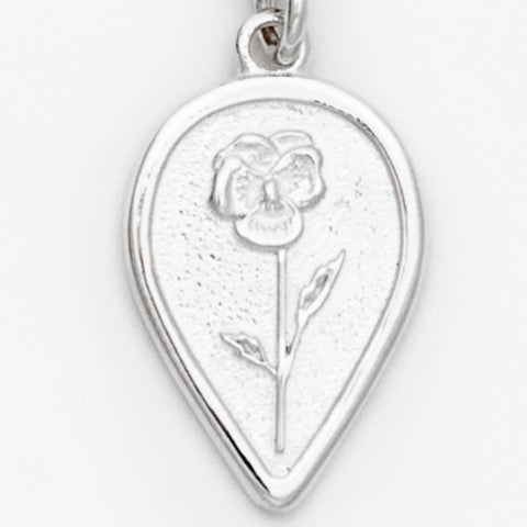 Violet Birth Flower Necklace