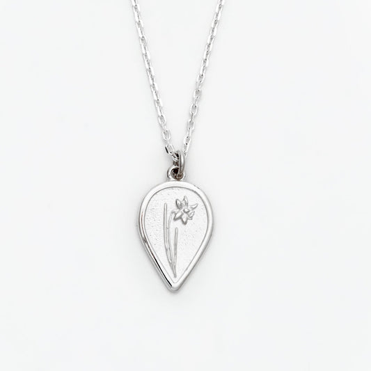 Daffodil Birth Flower Necklace
