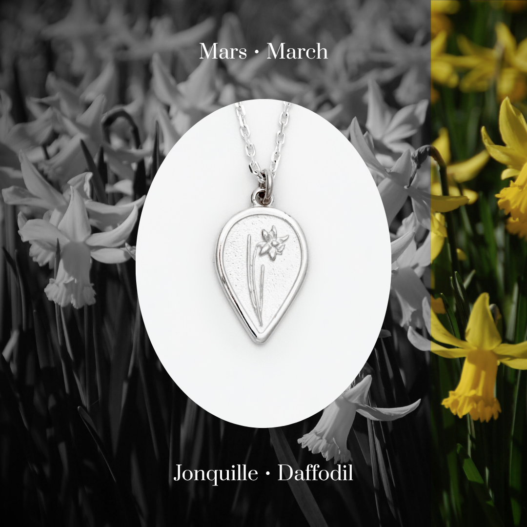 Daffodil Birth Flower Necklace