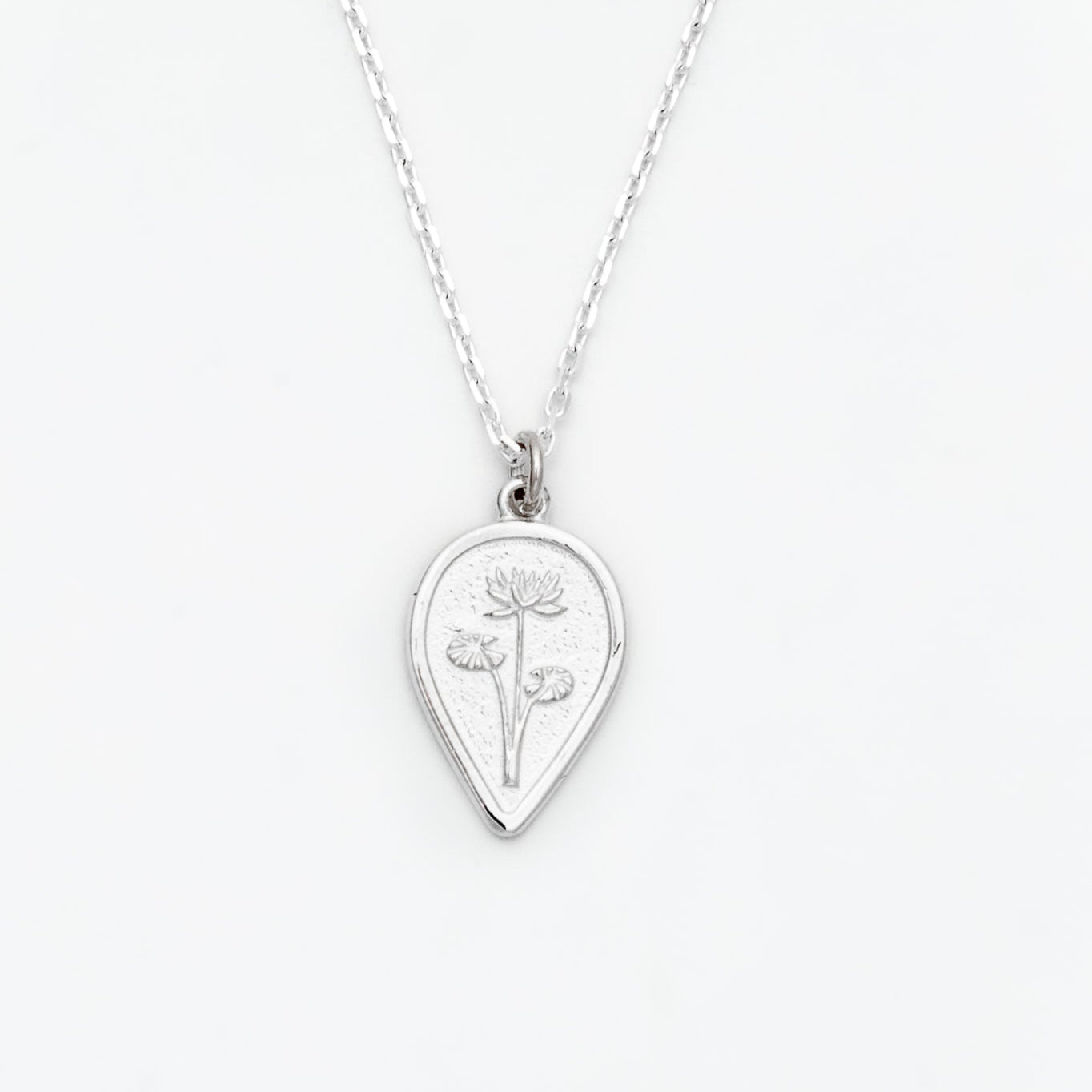 Waterlily Birth Flower Necklace