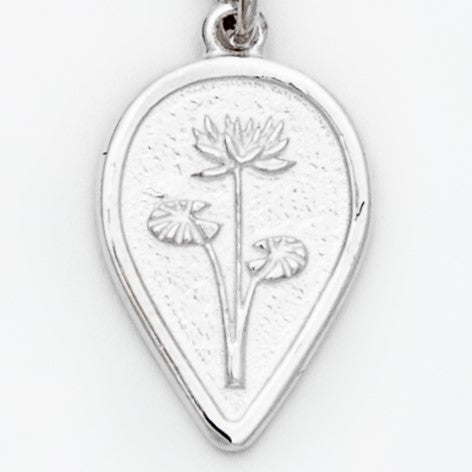 Waterlily Birth Flower Necklace