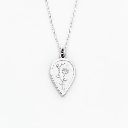 Morning Glory Birth Flower Necklace