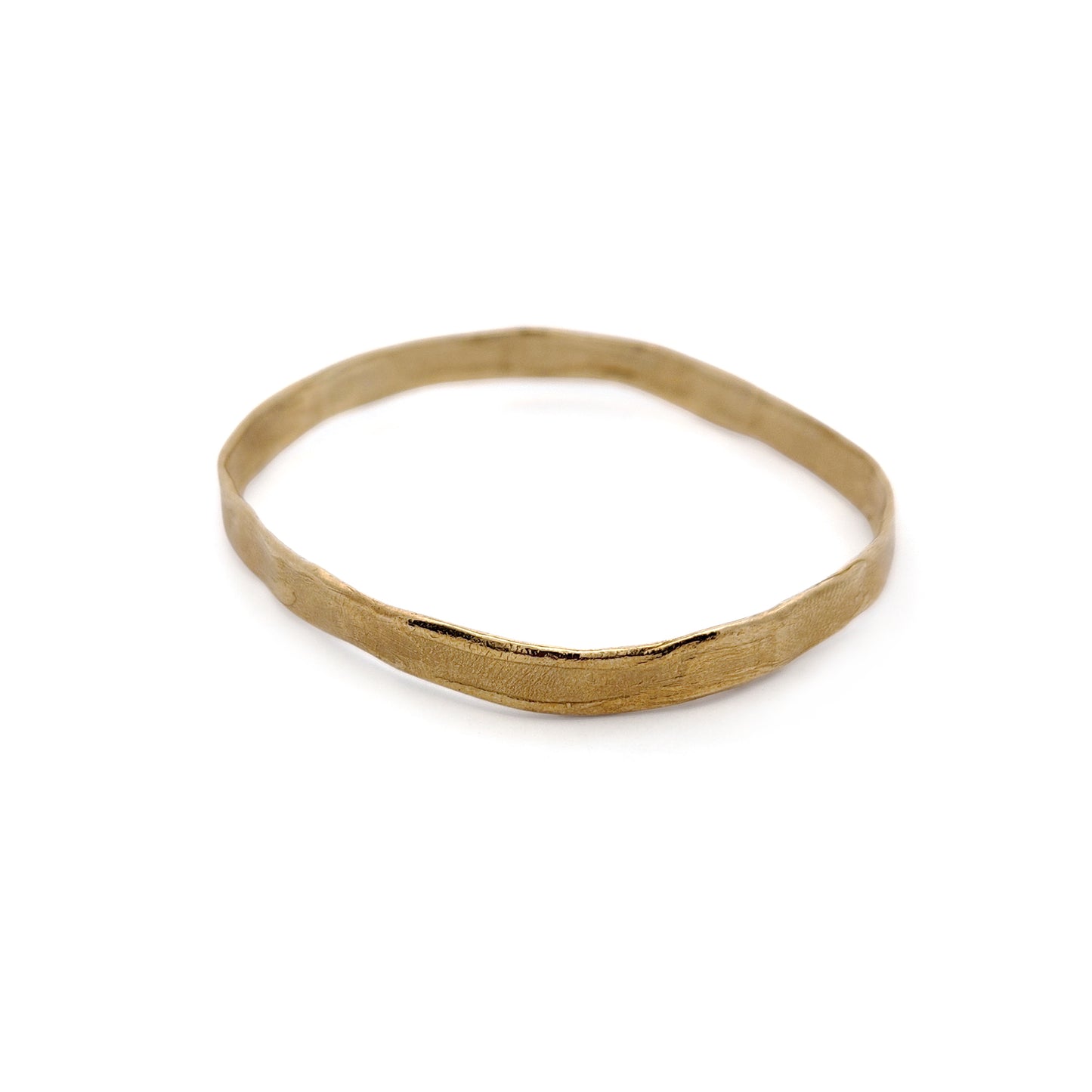 Soft Square Textured Bronze Bangle