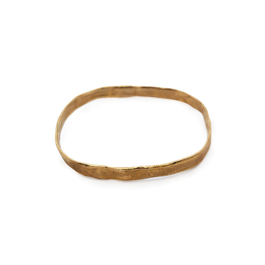 Soft Square Textured Bronze Bangle