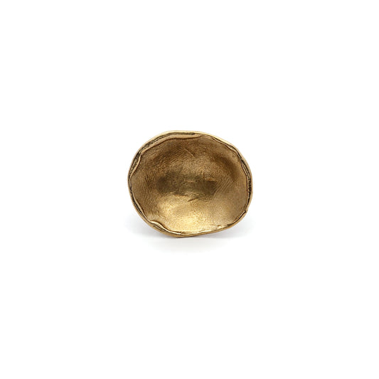 Bronze & Sterling Silver Organic Dome Ring
