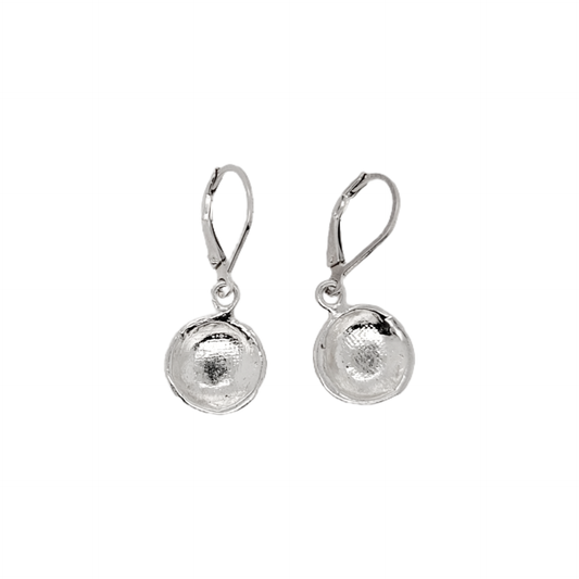 Small Silver Coin Earrings