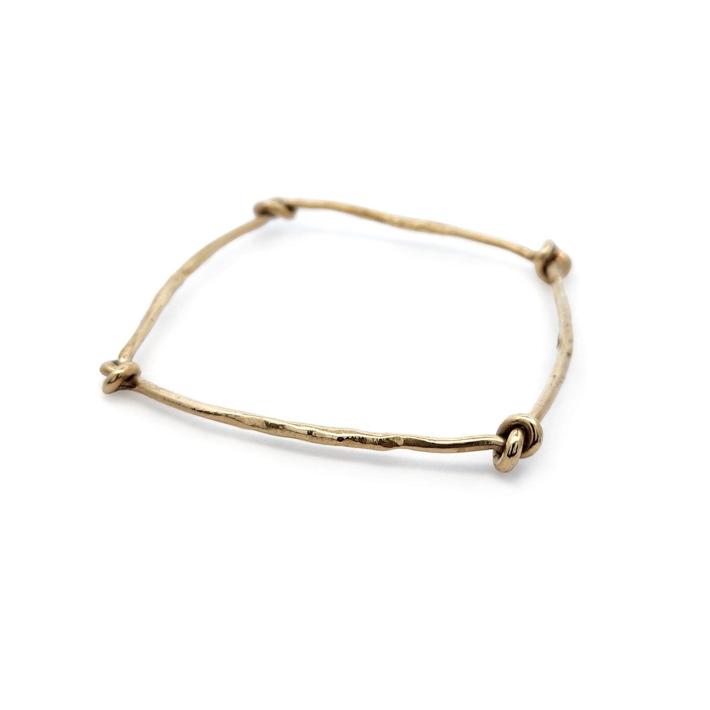 Square Knotted Bronze Bangle
