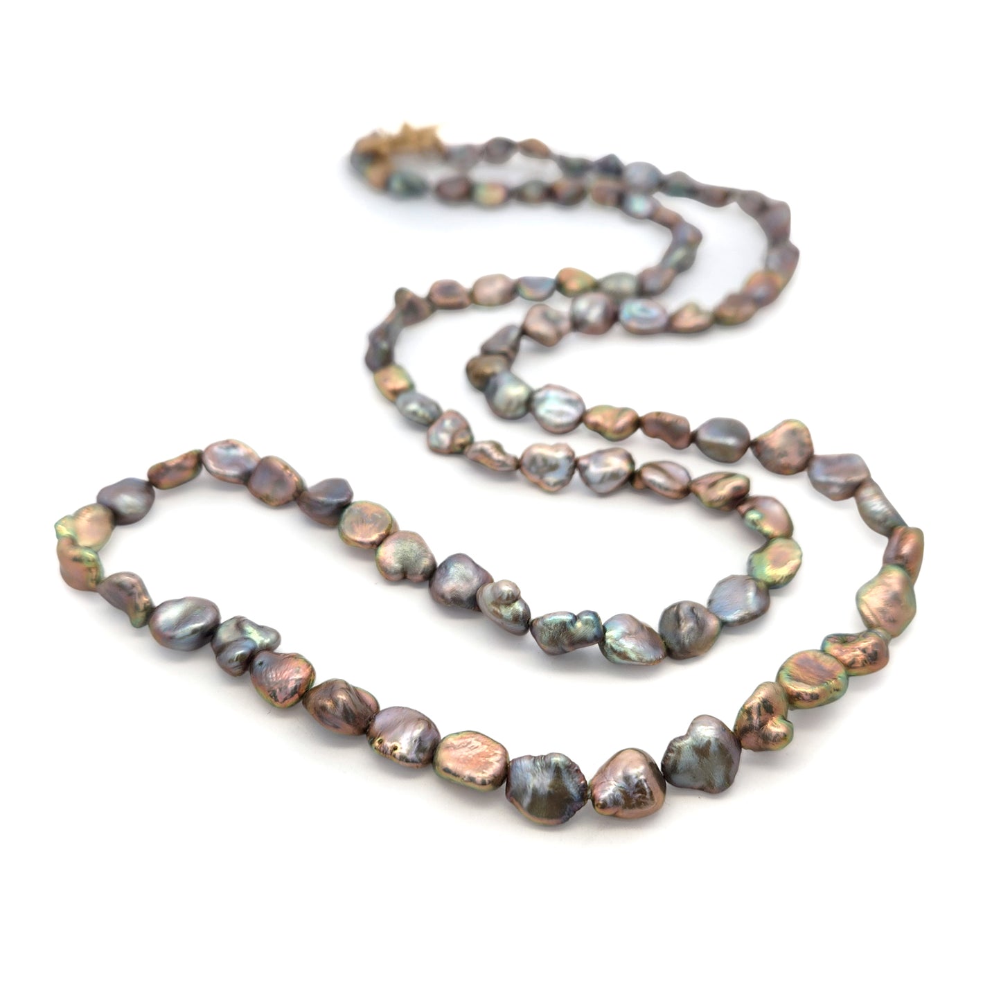 Organic Purple Freshwater Pearl Necklace