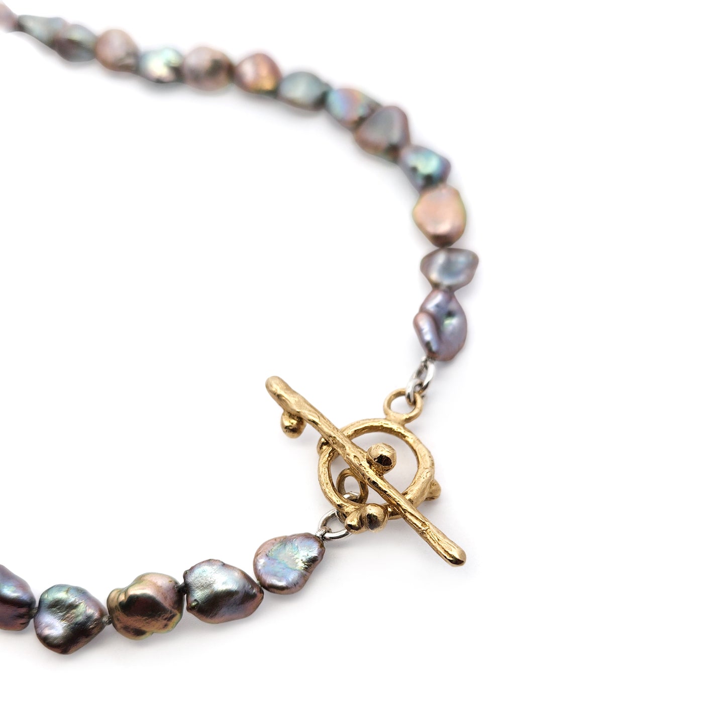 Organic Purple Freshwater Pearl Necklace
