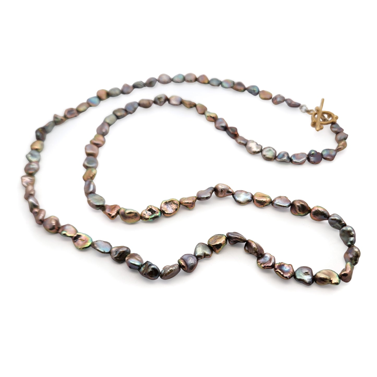 Organic Purple Freshwater Pearl Necklace