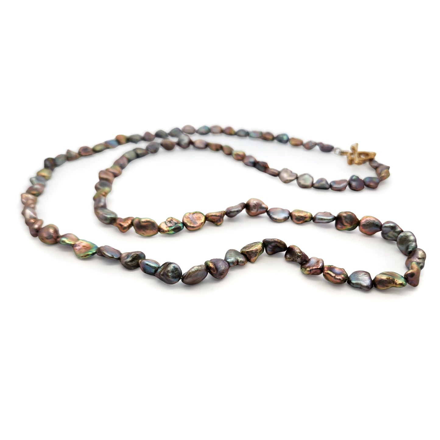 Organic Purple Freshwater Pearl Necklace