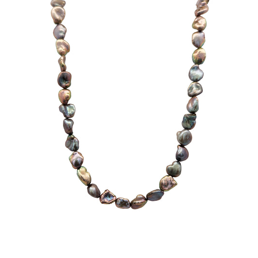 Organic Purple Freshwater Pearl Necklace